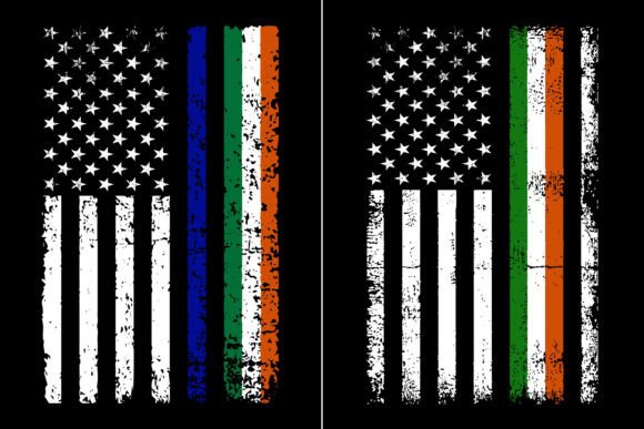 American Flag St. Patrick's Day Graphics