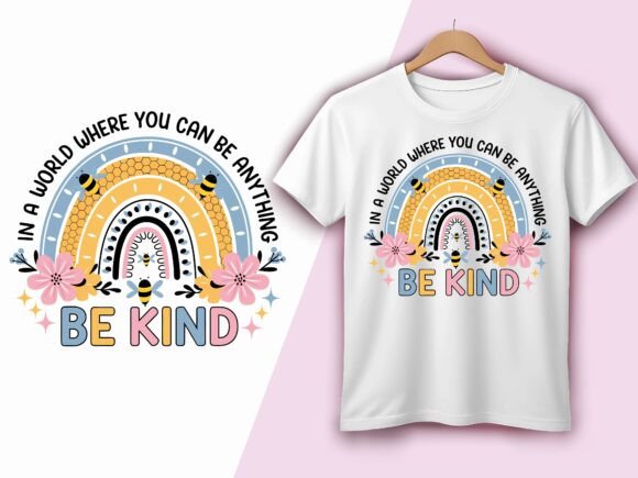 Be Kind Honey Bee Rainbow Positivity