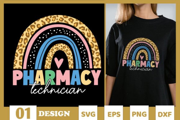 Graphic Design Asset: Rainbow Arch Pharmacy Tech SVG