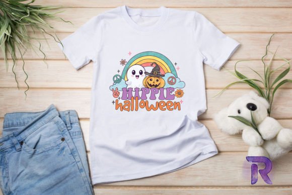 Hippie Halloween Rainbow Graphics for T-Shirt Designs