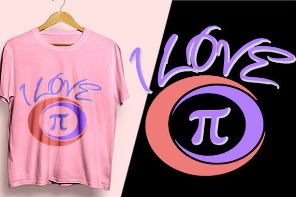 I LOVE PI Sublimation Design