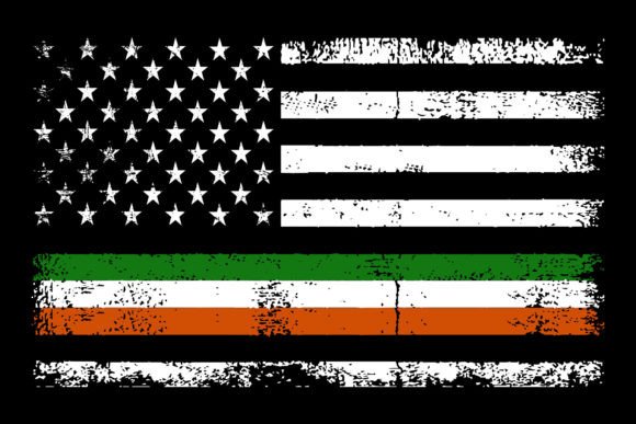 Irish American Flag Ireland Flag Design Graphics