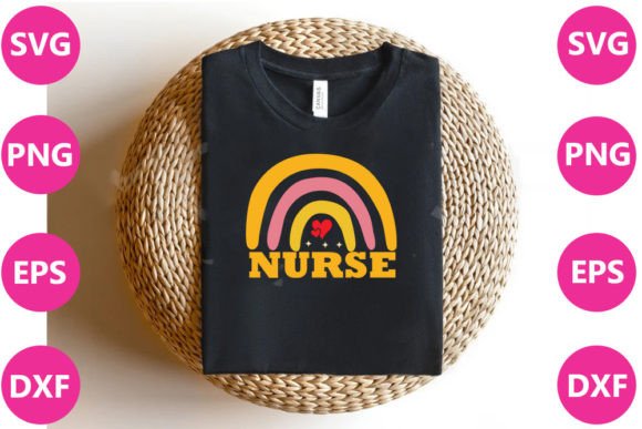 NURSE RAINbow- Nurse Retro Svg Graphics