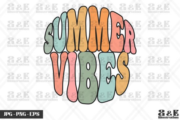 Retro Summer Vibes Rainbow Groovy Hippie Graphics