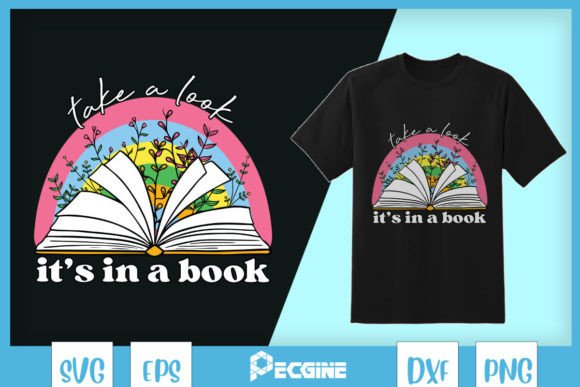 Review: Rainbow Book Lover Take a Look SVG