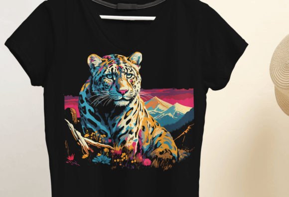 Snow Leopard Retro Sublimation, Snow Graphics