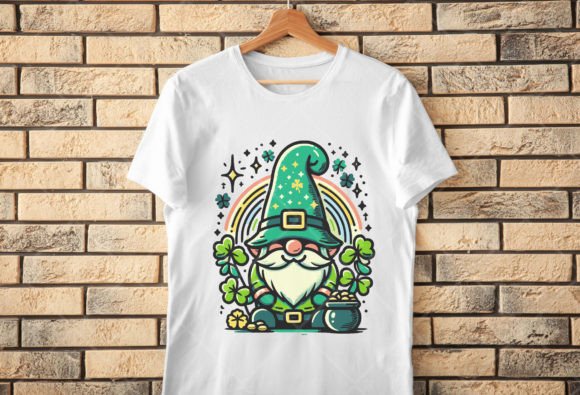 St. Patrick's Day Gnomes Png, Shamrock Graphics